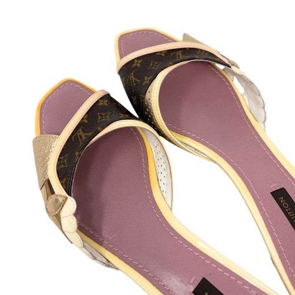 Louis Vuitton Mixed Media Kitten Heels