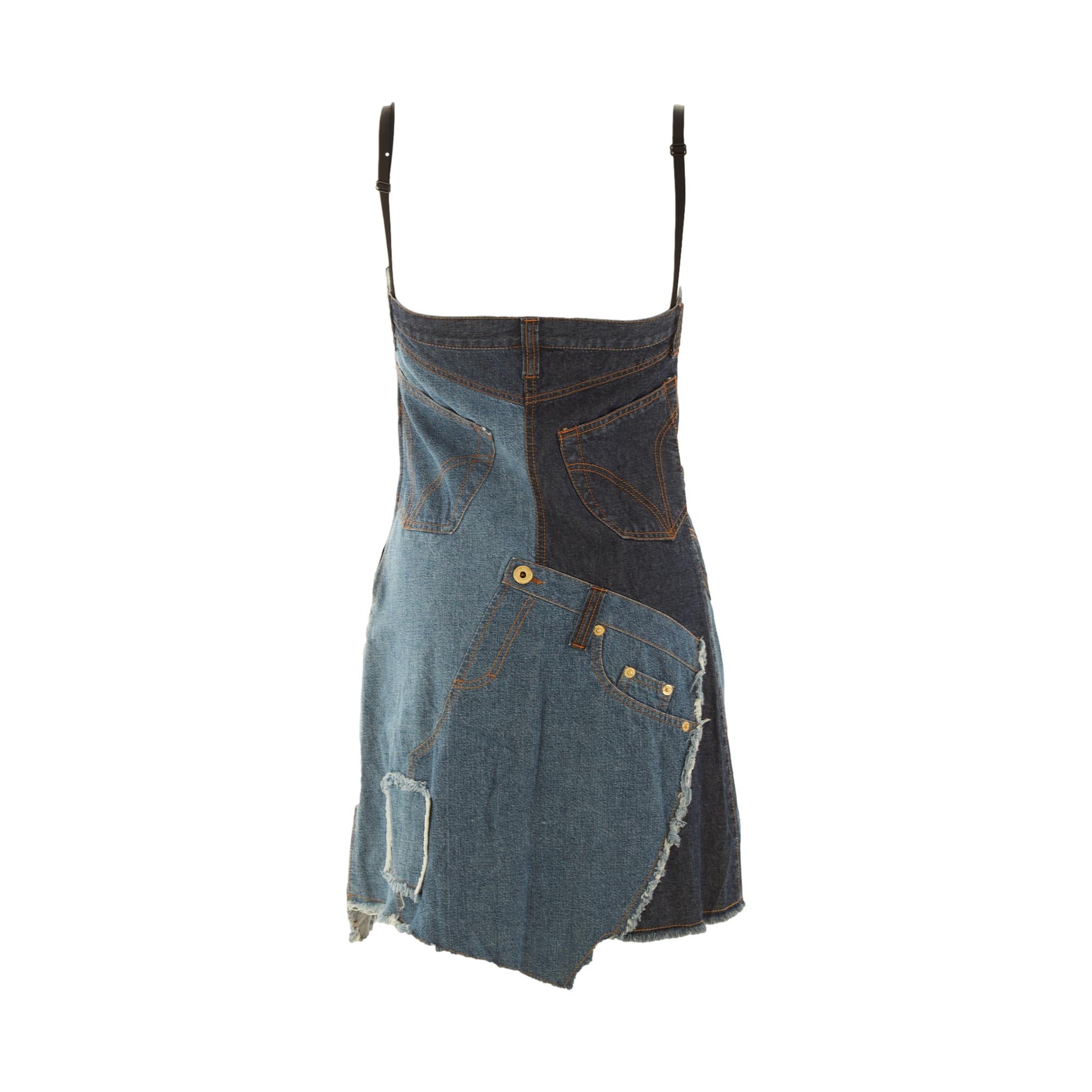 Dolce & Gabbana Denim Patchwork Dress – Treasures of NYC