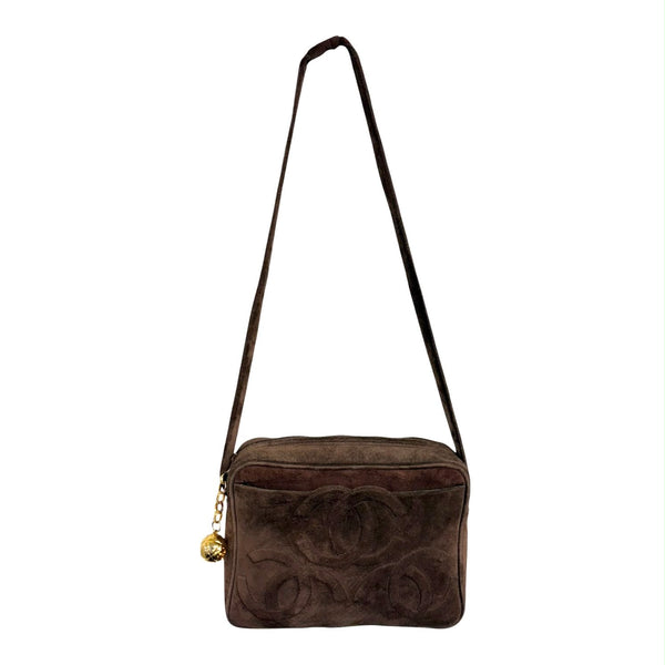 Chanel Brown Suede Camera Bag