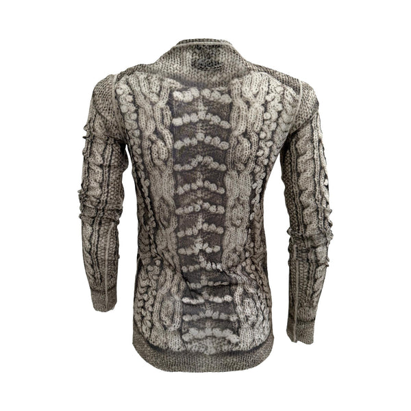 Jean Paul Gaultier Mesh Cardigan Top