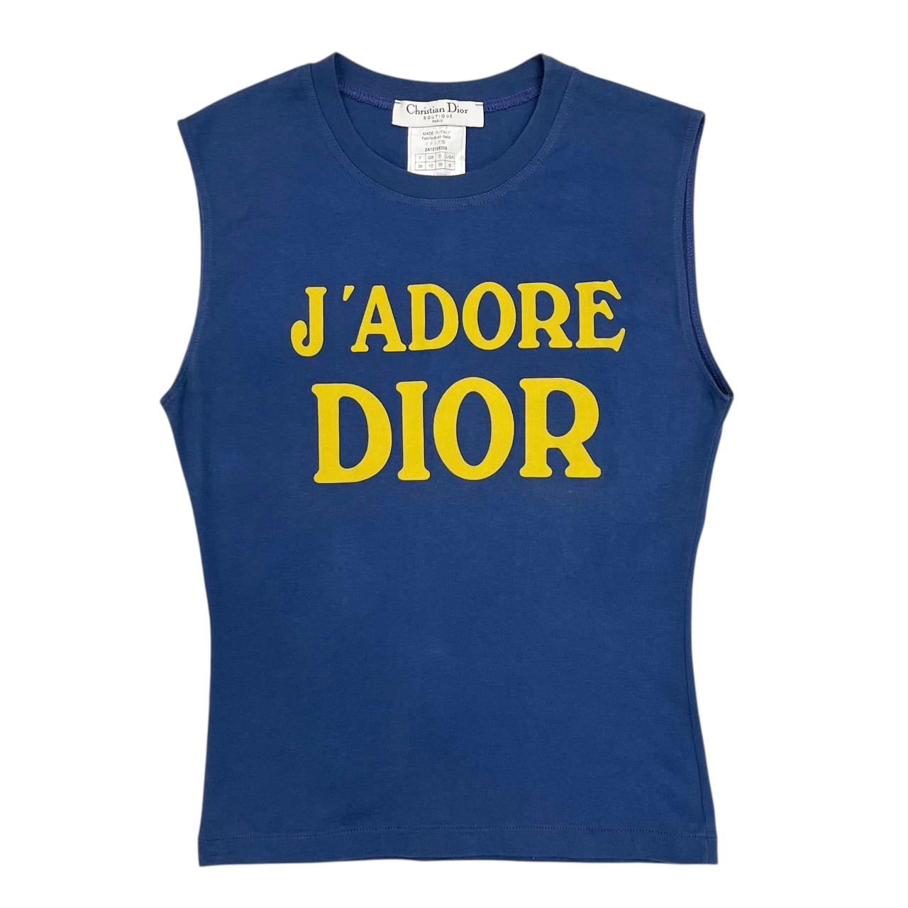 Dior ‘J’adore’ Blue Logo Tank