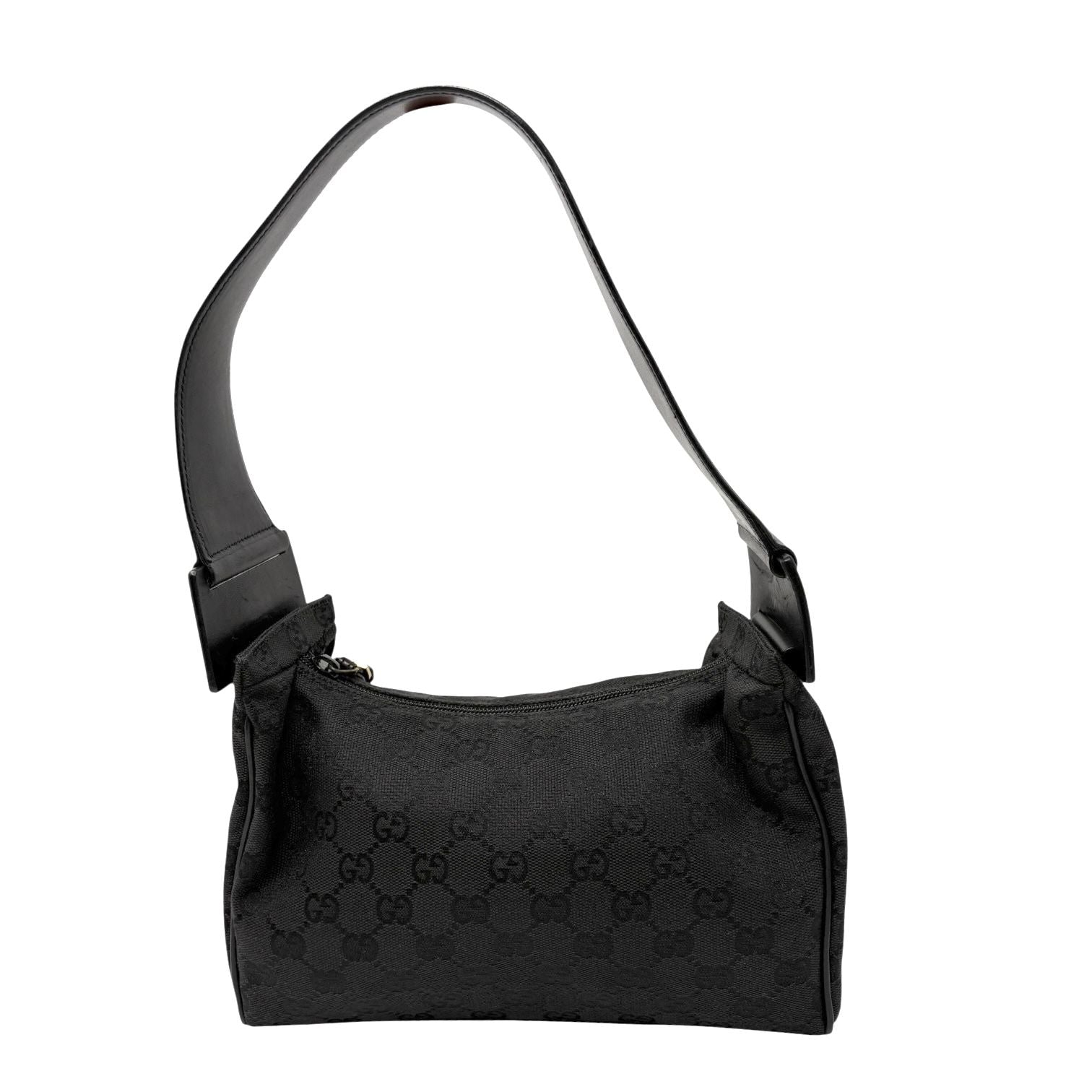 Gucci Black Canvas Shoulder  Bag