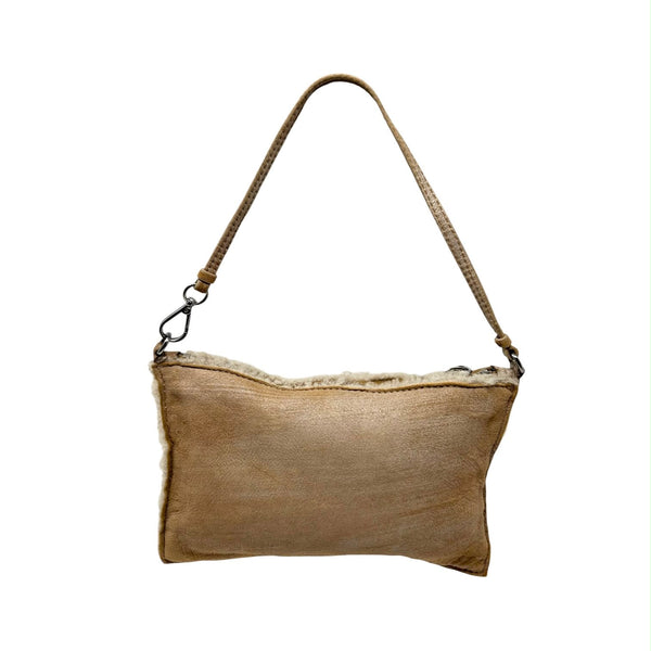 Prada Shearling Mini Shoulder Bag