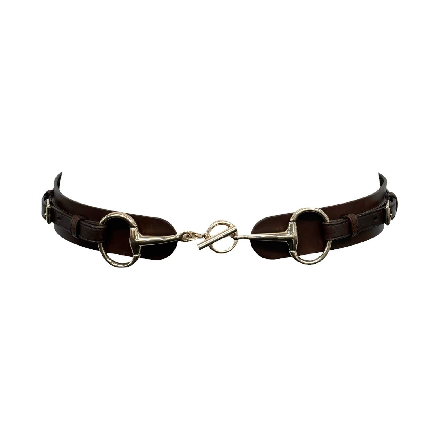 Gucci Brown Leather Horsebit Belt