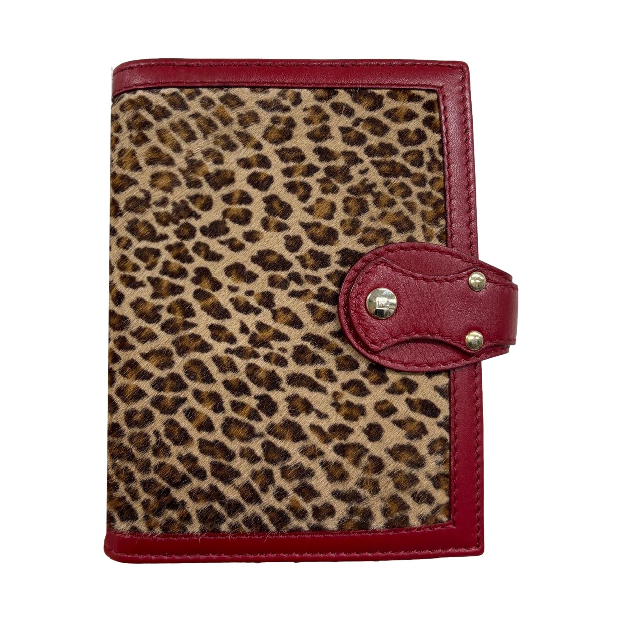 Fendi Calfhair Cheetah Notebook
