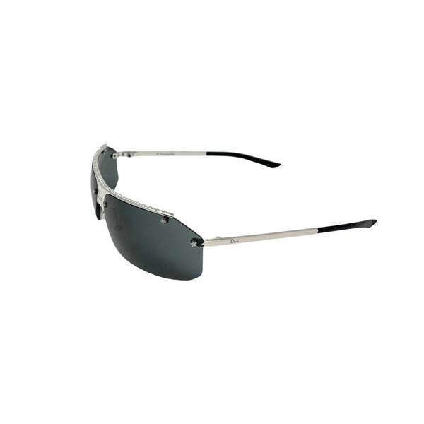 Dior Dark Rhinestone Top Sunglasses