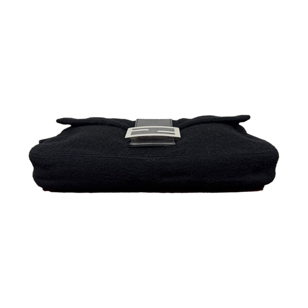 Fendi Black Cashmere Baguette Bag