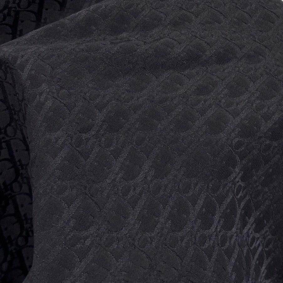 Dior Black Silk Logo Tank Top