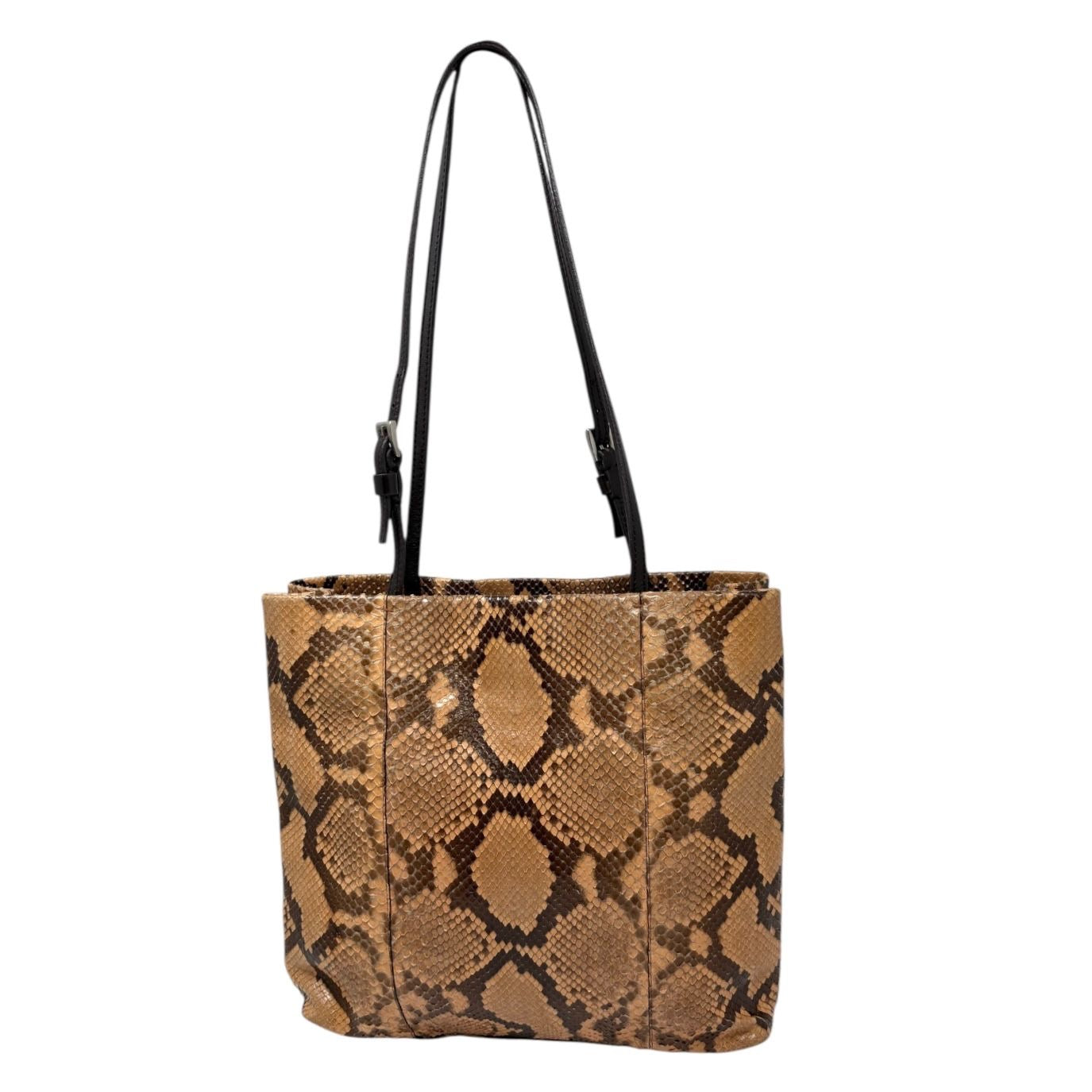 Prada Brown Snakeskin Shoulder Bag