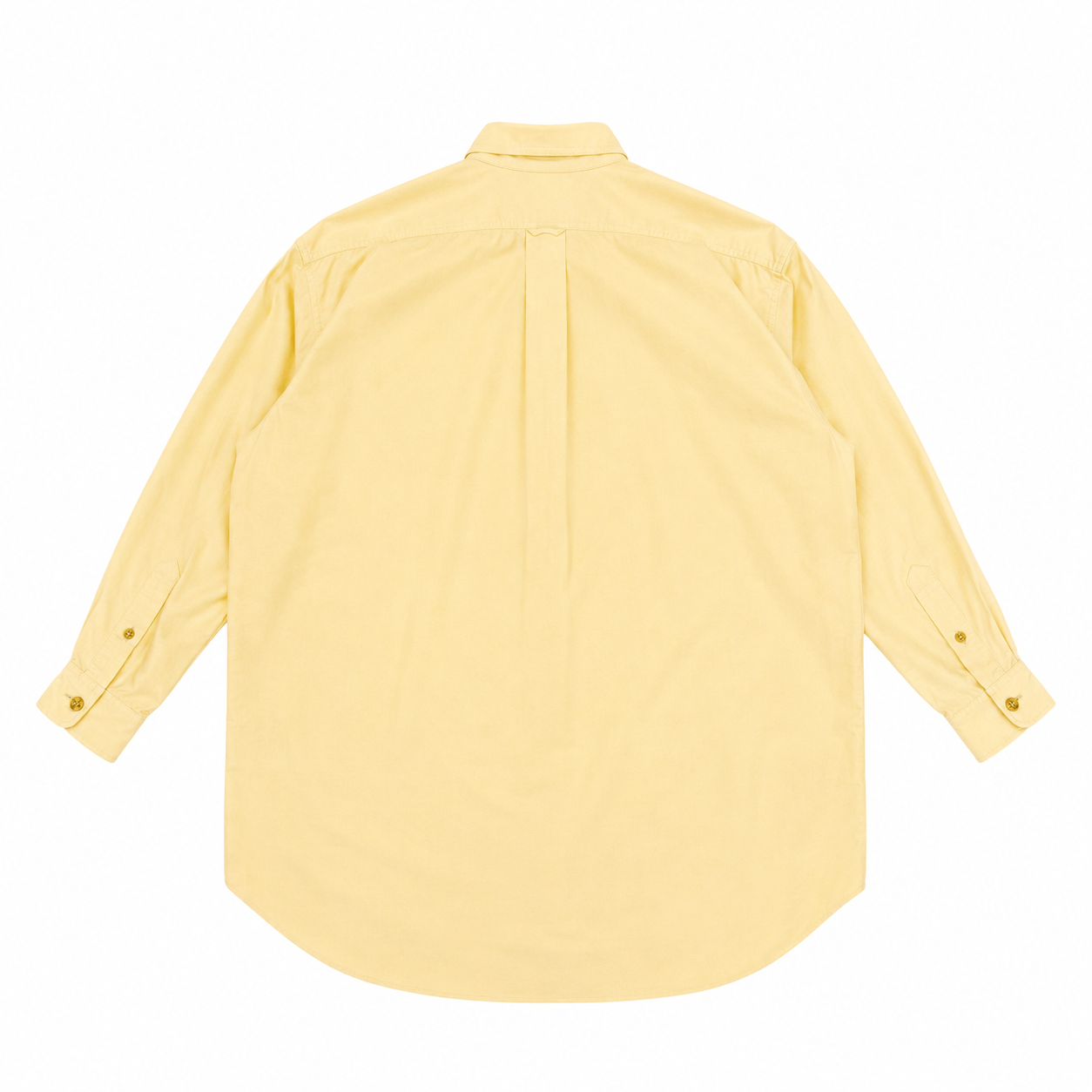 Chanel Yellow Oversized Logo Button Down