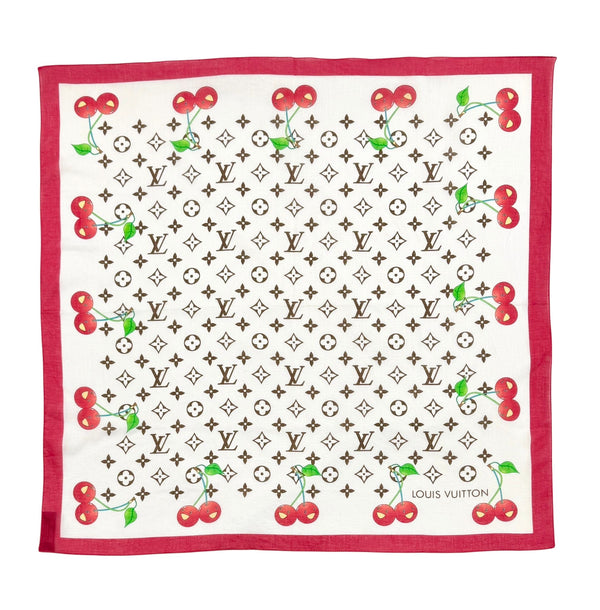 Louis Vuitton Monogram Cherry Scarf