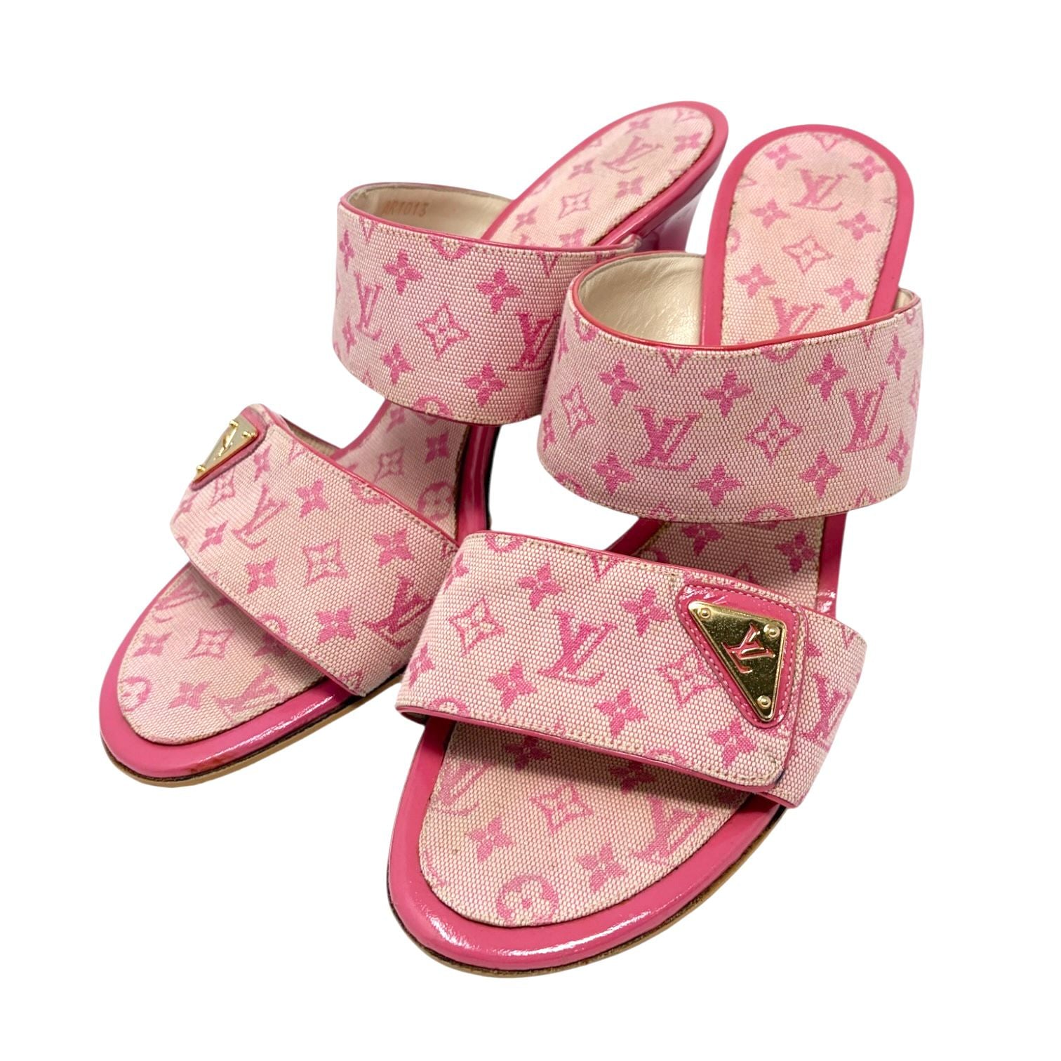 Louis Vuitton Pink Monogram Heels