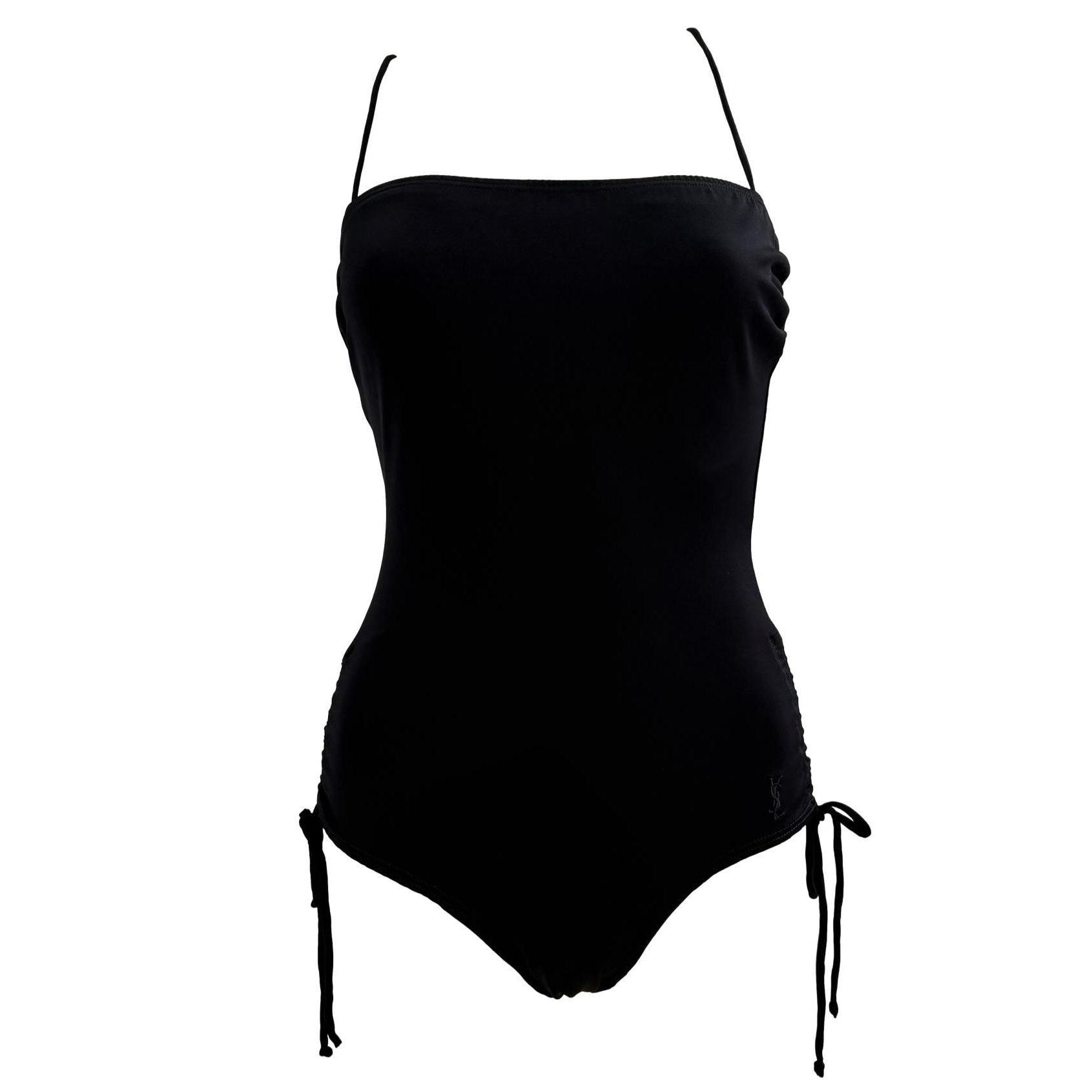 YSL Black Tie Logo One Piece