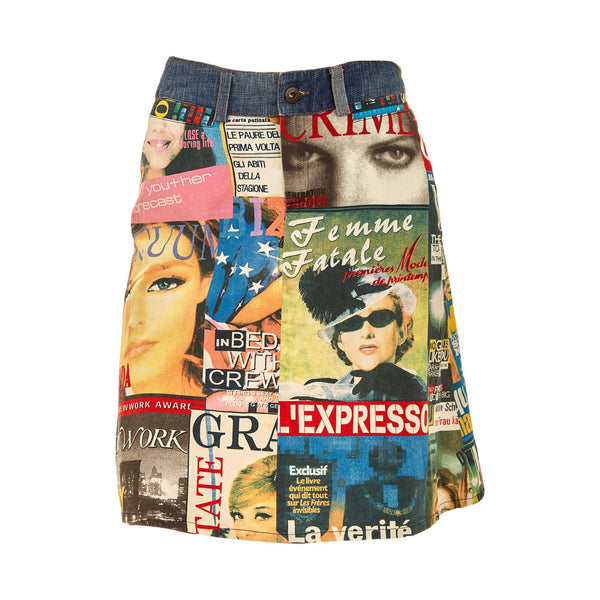 Dolce & Gabbana Magazine Print Skirt