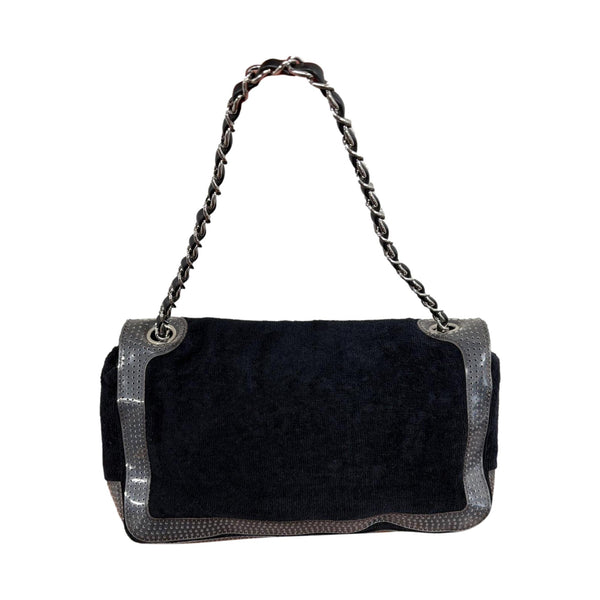 Chanel Dark Navy Terry Shoulder Bag