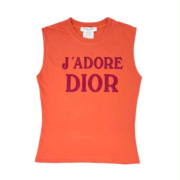 Dior Jadore Tangerine Logo Tank