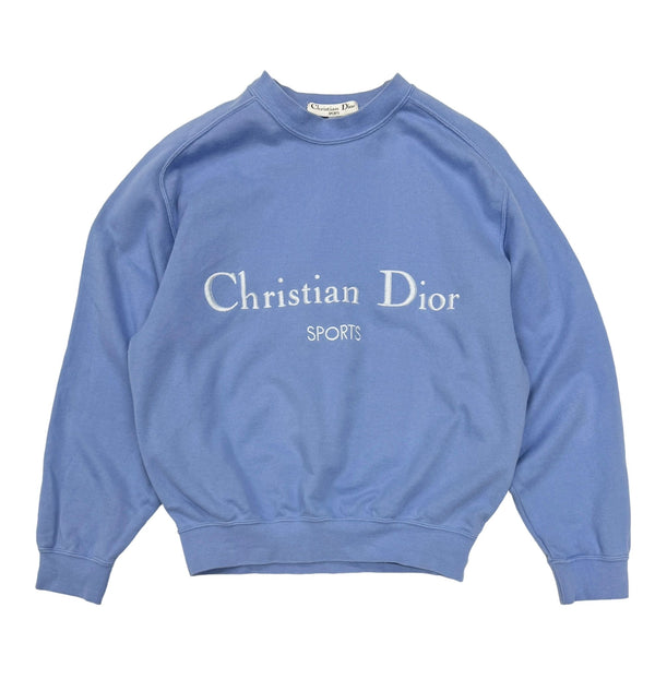 Dior 'Sports' Baby Blue Crew Sweatshirt