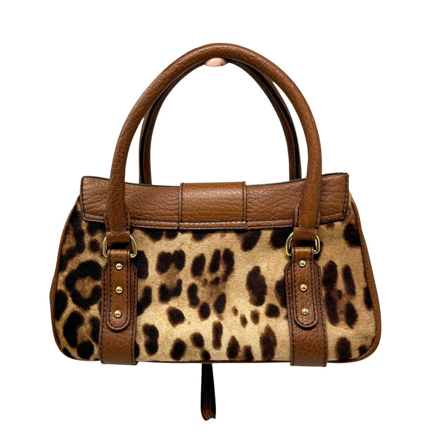 Dolce & Gabbana Cheetah Print Top Handle Bag