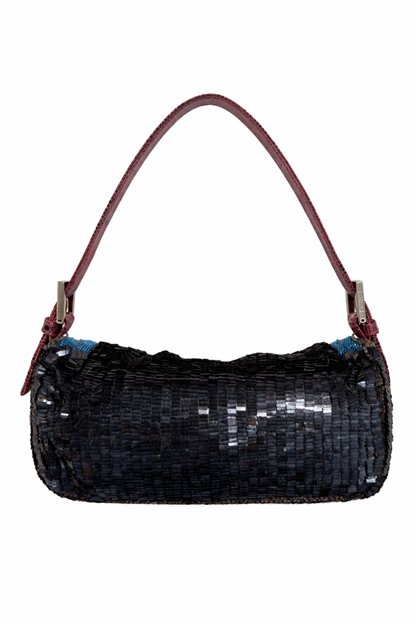 Fendi Two Tone Sequin Baguette Bag