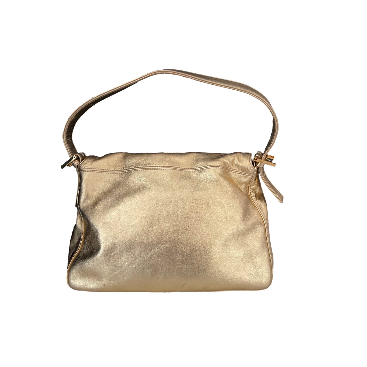 Fendi Gold Rhinestone Mama Baguette