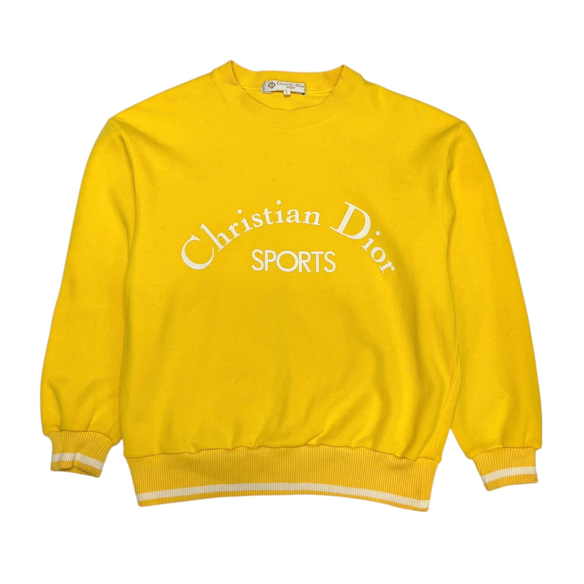 Dior Sports Yellow Logo Sweater