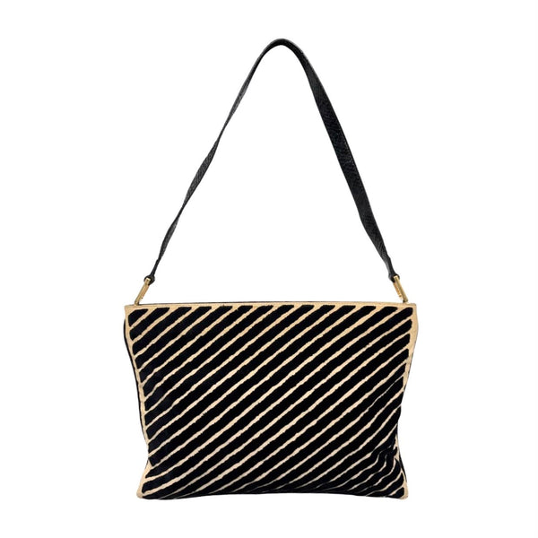 Fendi Black Stripe Shoulder Bag