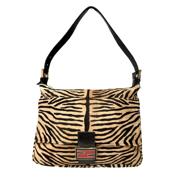 Fendi Tiger Calf Hair Baguette Bag