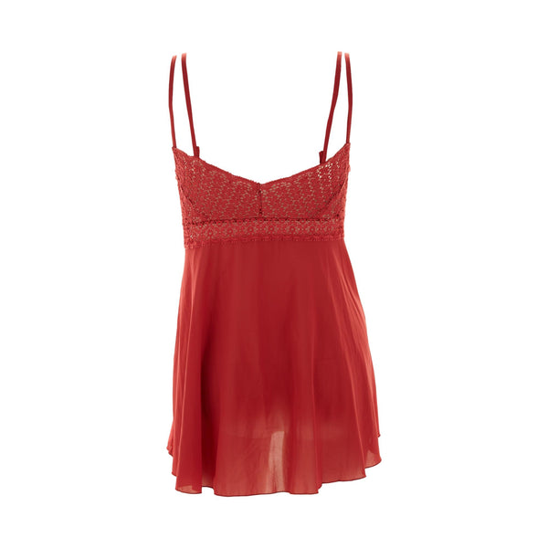 Dior Red Silk Lace Mini Dress