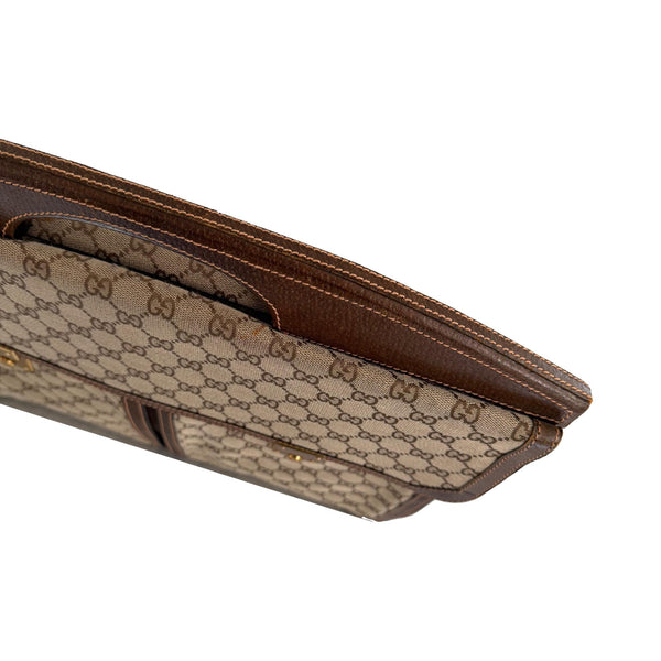 Gucci Logo Briefcase/Jumbo Clutch