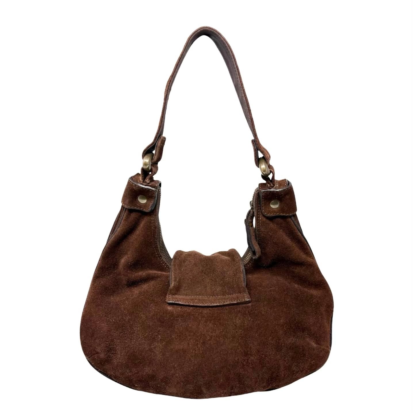 Dolce & Gabbana Brown Suede Shoulder Bag