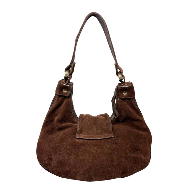 Dolce & Gabbana Brown Suede Shoulder Bag