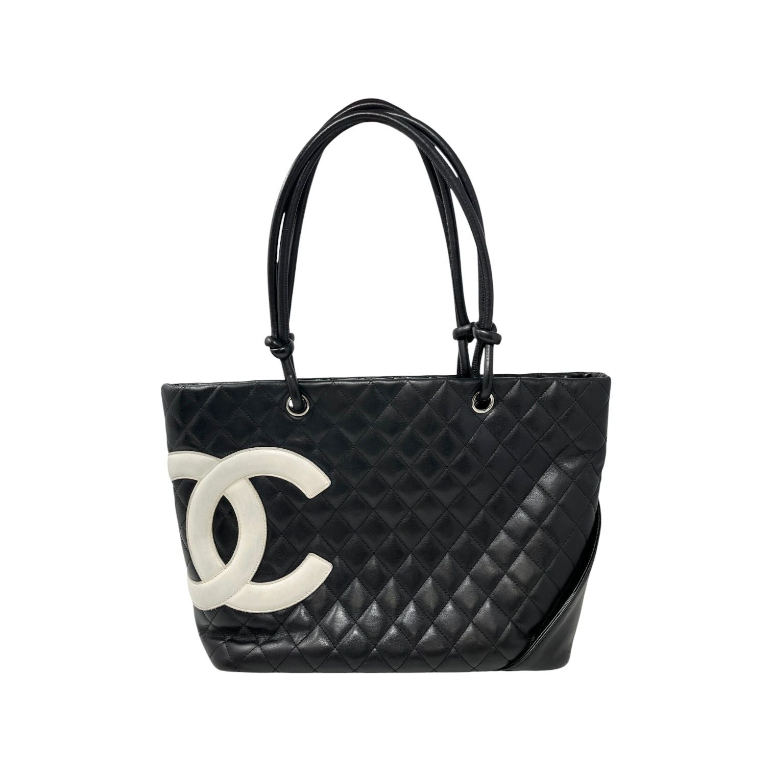 Chanel Black Lambskin Large Cambon Tote