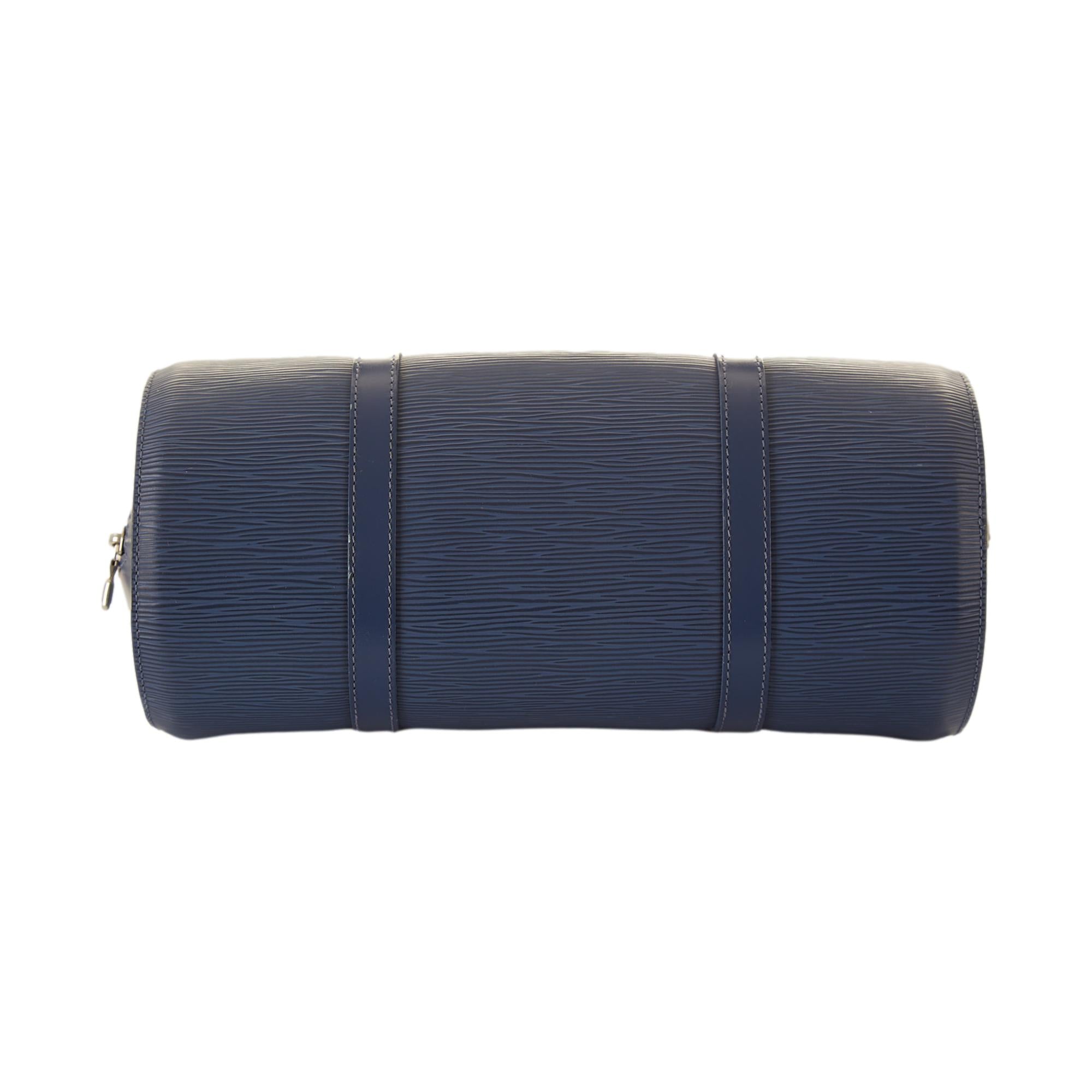 Louis Vuitton Blue Epi Leather Cylinder Bag