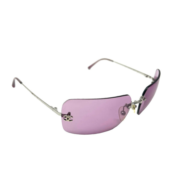 Chanel Pink Logo Sunglasses