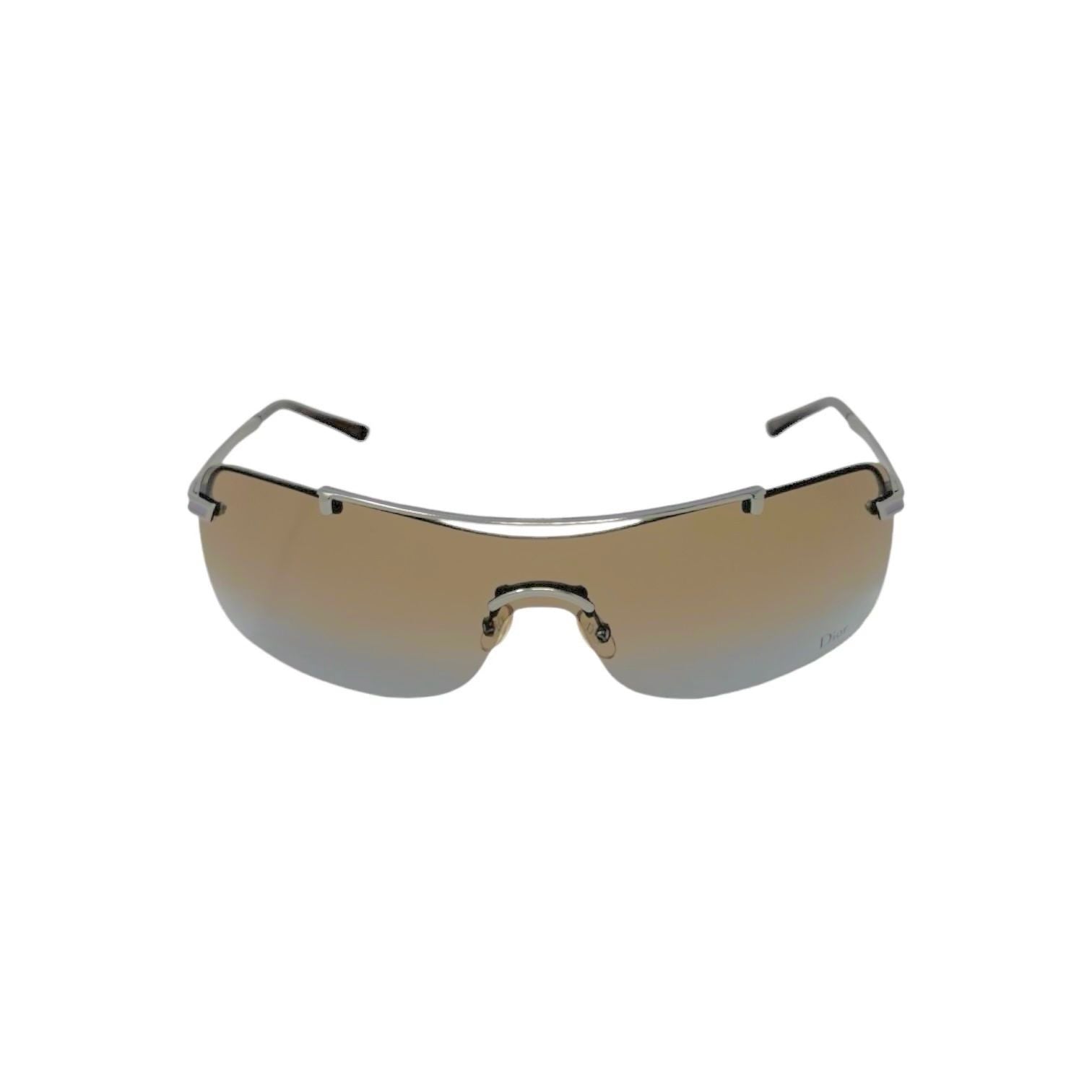 Dior Brown Rimless Sunglasses