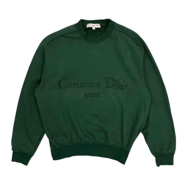 Dior Sports Dark Green Logo Sweatshirt