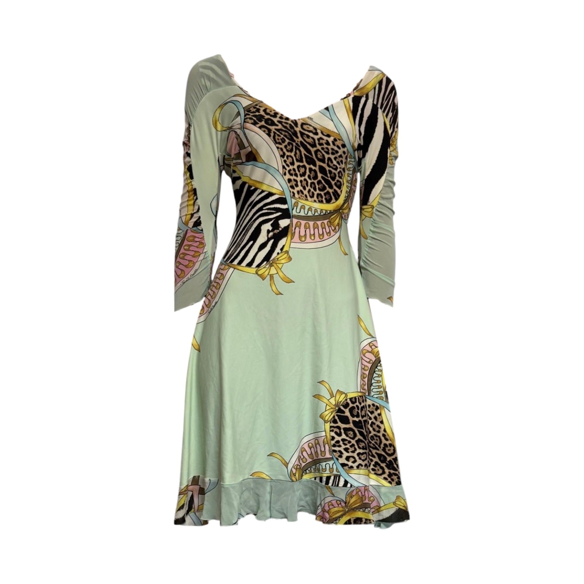 Roberto Cavalli 2004 Long Sleeve Dress