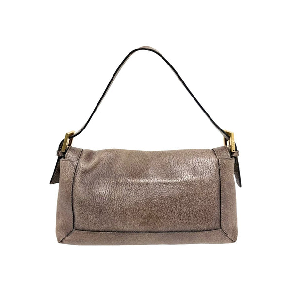 Fendi Gunmetal 2way Framed Baguette