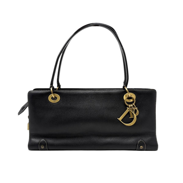 Dior Black Logo Shoulder Bag