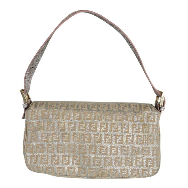 Fendi Pink Shimmer Baguette Bag