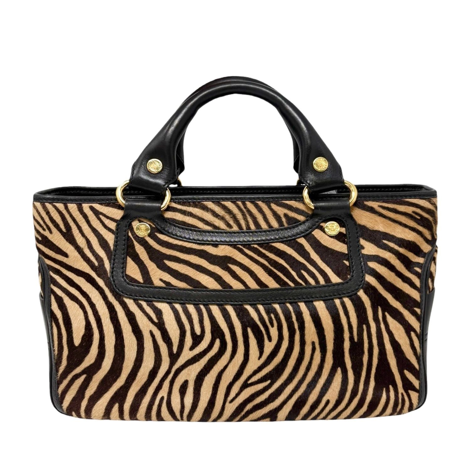 Celine Calf Hair Cheetah Top Handle Bag