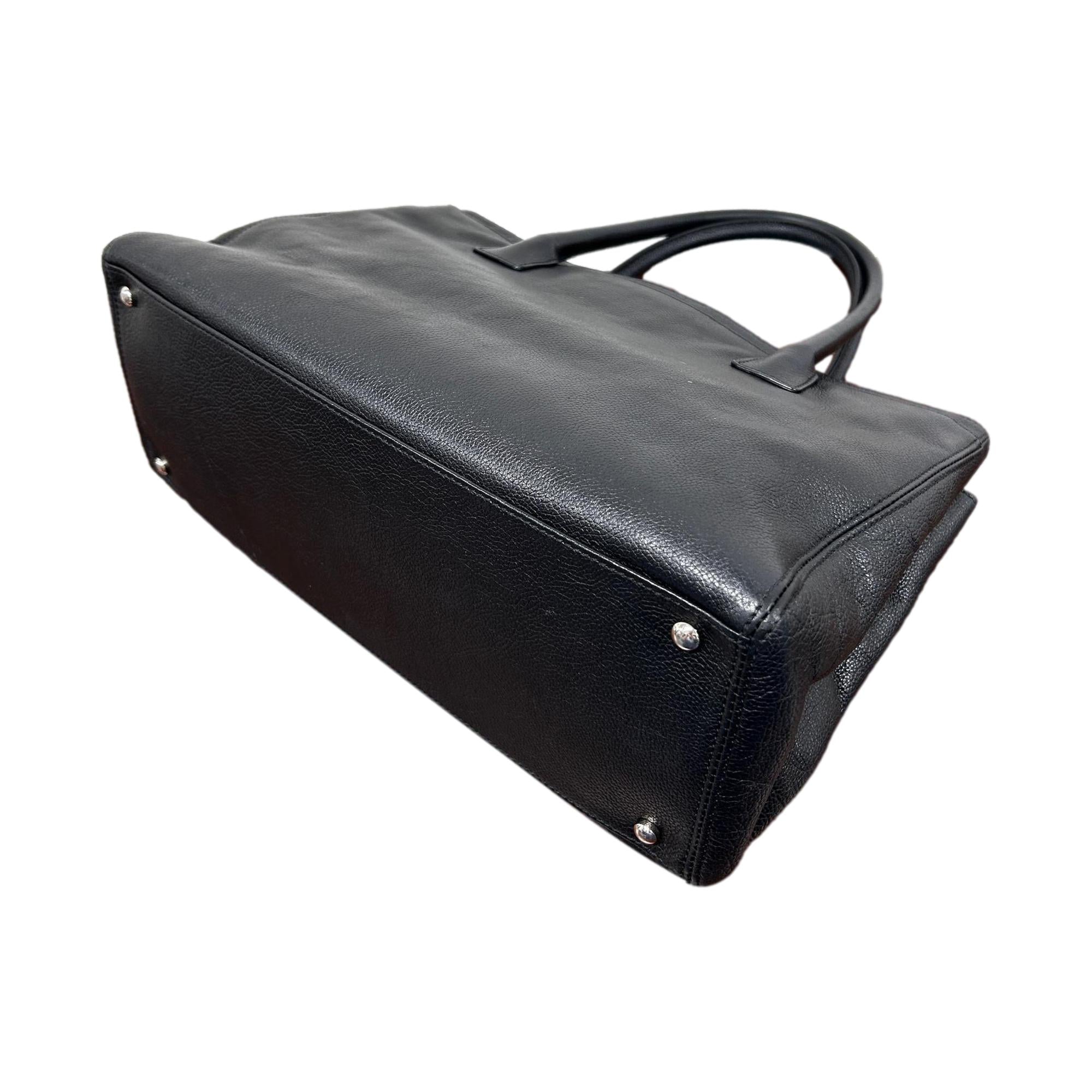 Chanel Black Caviar Cerf Tote