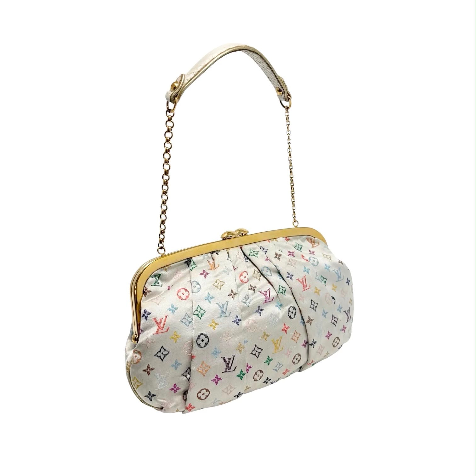 Louis Vuitton White Murakmi Chain Mini Bag