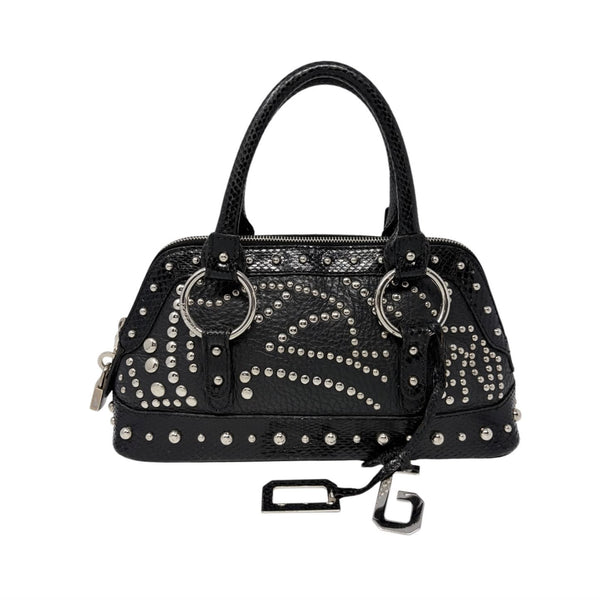 Dolce & Gabbana Studded Logo Top Handle Bag