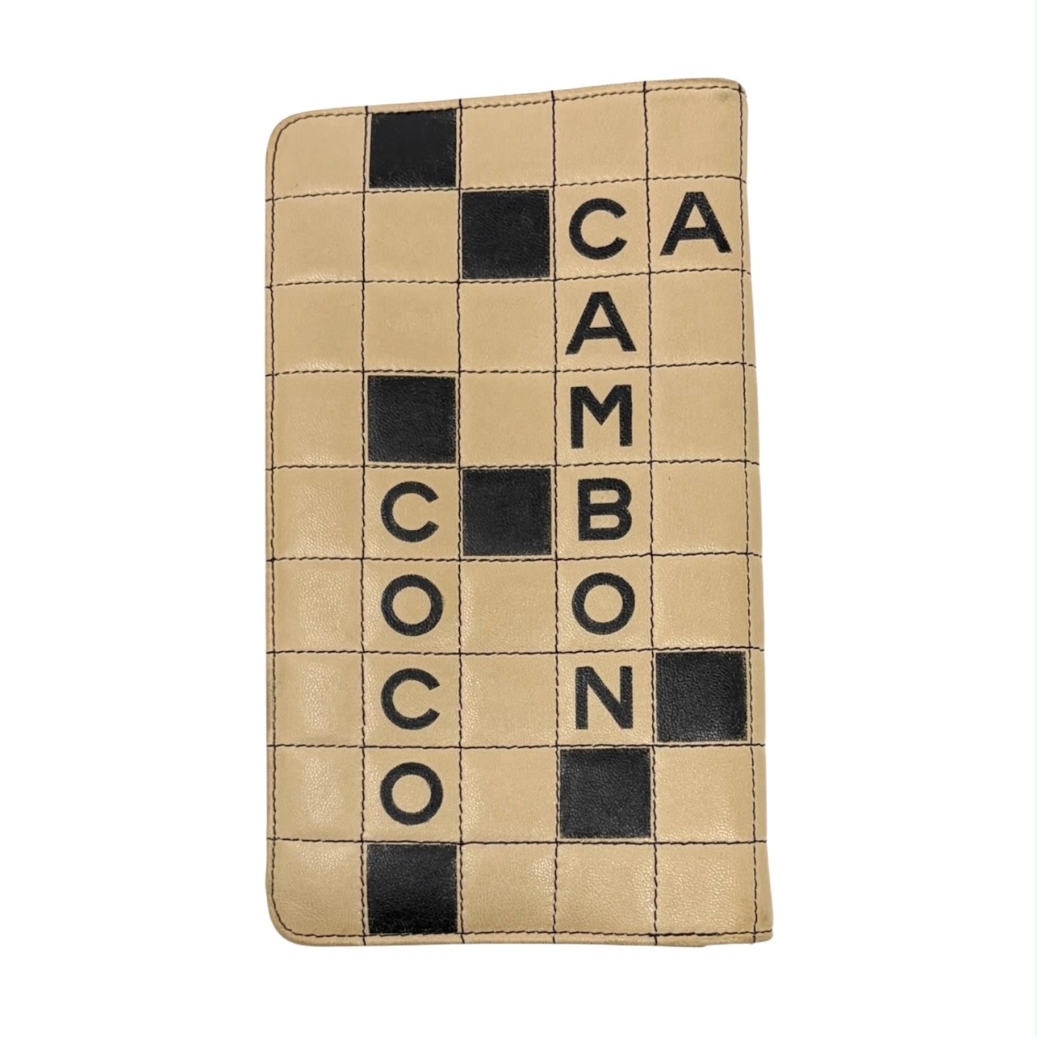 Chanel Beige Crossword Wallet