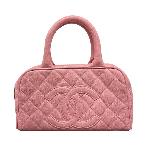 Chanel Pink Caviar Mini Boston Bag