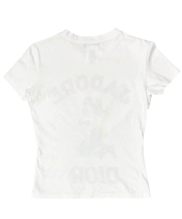 Dior White Mermaid Short Sleeve Top