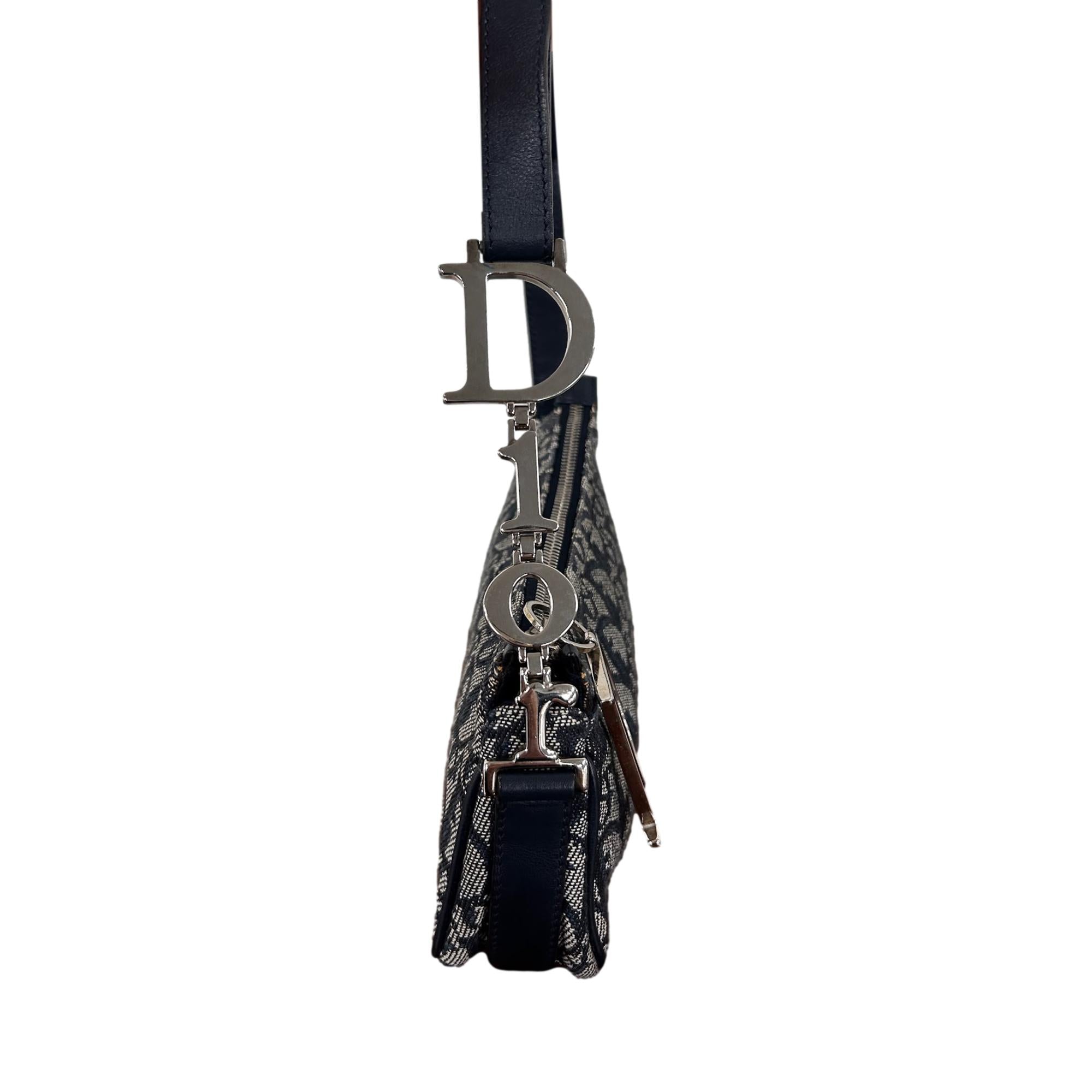 Dior Logo Canvas Shoulder Bag