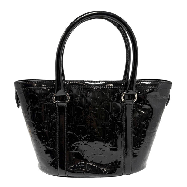 Dior Black Patent Leather Shoulder Bag