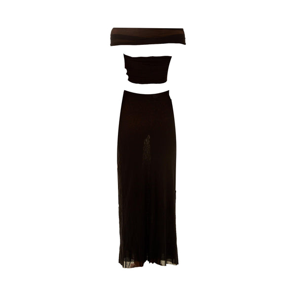 Jean Paul Gaultier Black Mesh Cutout Dress